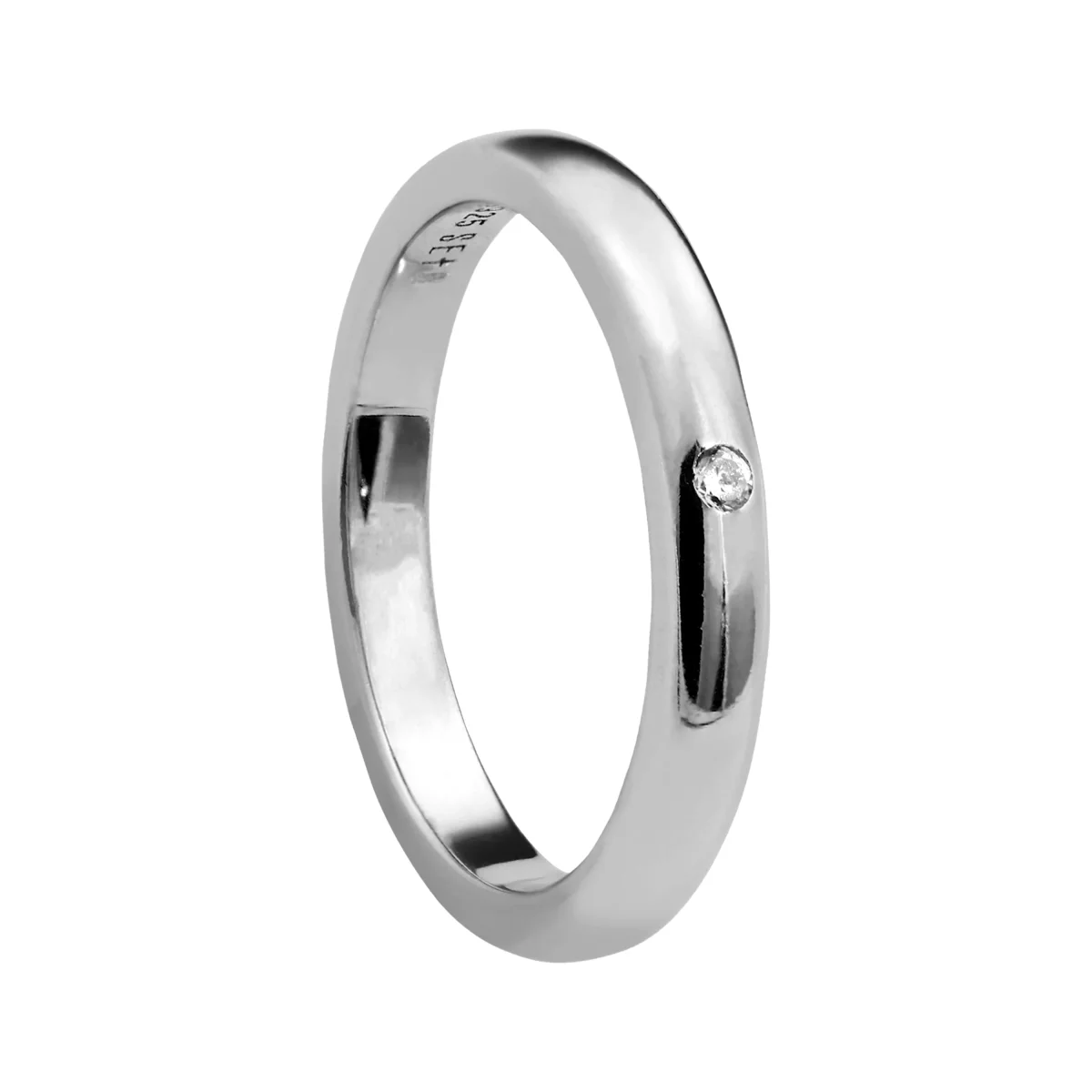 Aliança Prata 925 Tahiti 3mm - Image 2