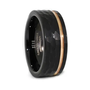 Aliança de Tungstênio NY Rodio Negro Fosco 7/8mm