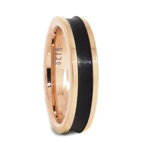 Aliança de Tungstênio Always Rodio Negro Fosco 4/6mm