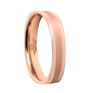 Aliança de Tungstênio Dublin Rose 4mm