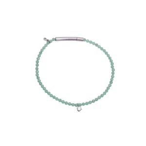 Pulseira Paris 1 volta Pingente Infinito Verde