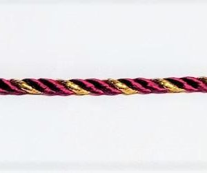 Cordão Bordeux e Dourado