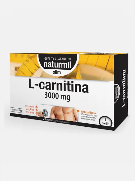 L-CARNITINA 3000 MG – 20 AMPOLAS – NATURMIL SLIM - Image 2