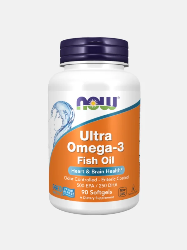 ULTRA ÓMEGA 3 500 EPA / 250 DHA – 90 CÁPSULAS – NOW - Image 2