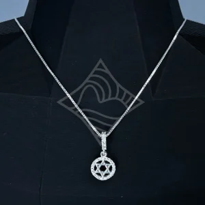 Colar Estrela De Davi Cravejada