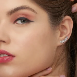 Brinco Earcuff Stones Prata 925