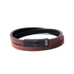 Pulseira de Couro Italiano Trevi