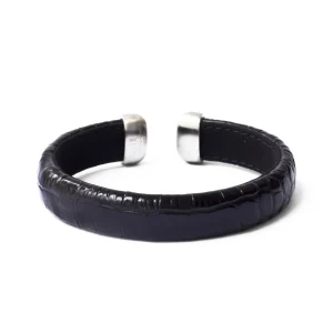 Bracelete de Couro Croco Venice