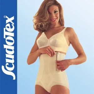 CINTA DE CONTENÇÃO DE CINTURA SUBIDA COM FECHO ÉCLAIR – SCUDOTEX