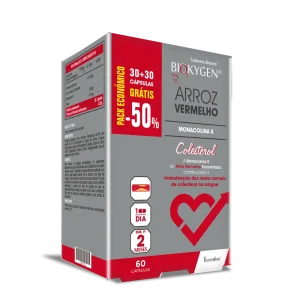 BIOKYGEN ARROZ VERMELHO MONAKOLINA K – 60 CÁPSULAS – FHARMONAT