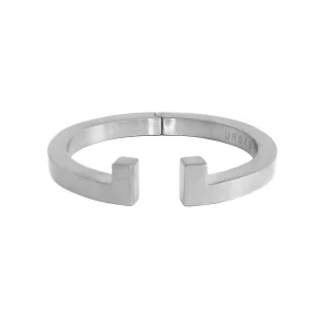 Bracelete Finite Titânio Prata fosco