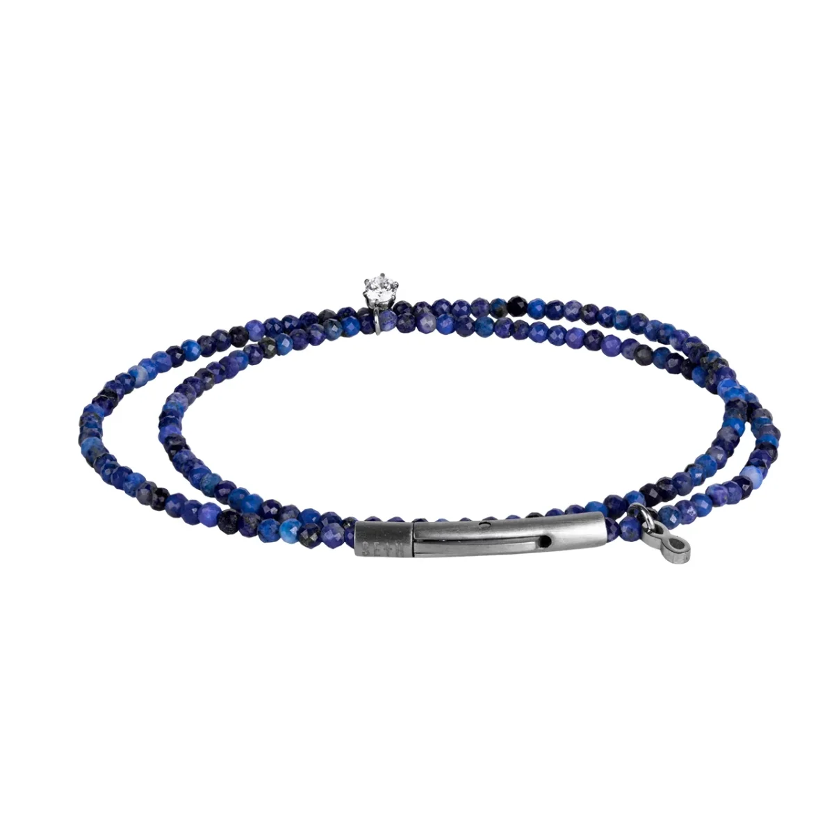 Pulseira Saint-Tropez 2 voltas Pingente Infinito Azul Anil - Image 3