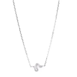 Colar com Pingente Prata 925 Snake