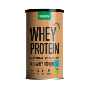 WHEY PROTEIN 80% SABOR NEUTRO – 400GR – PURASANA