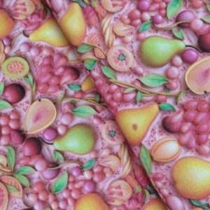 Tecido 3D Frutos