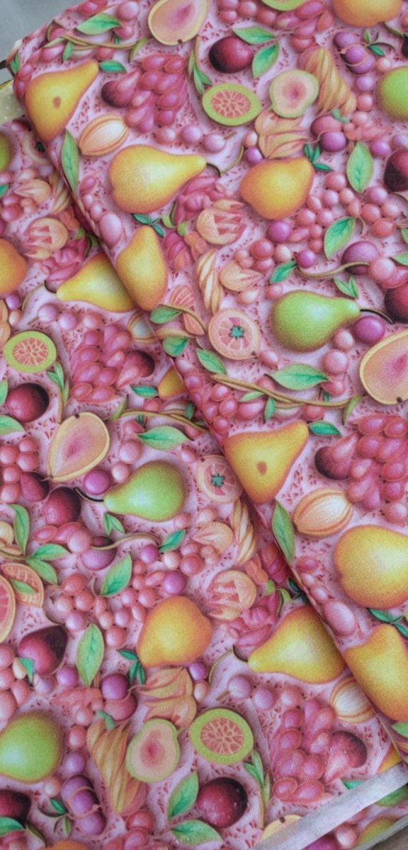 Tecido 3D Frutos
